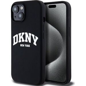 DKNY Liquid Silicone Arch Logo MagSafe Zadný Kryt na iPhone 11 Black