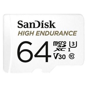 SanDisk microSDXC 64GB High Endurance Video U3 V30 + SD adaptér