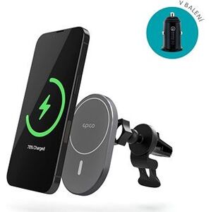 Epico Ellipse Wireless Car Charger - MagSafe compatible - vesmírne sivá