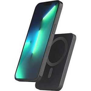 Epico 5 000 mAh hliníková powerbank s podporou uchytenia MagSafe – vesmírne sivá