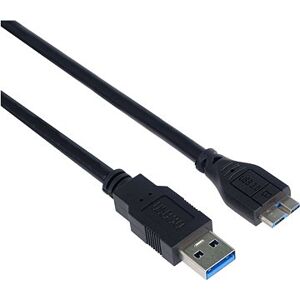 PremiumCord USB 3.0 prepojovací 5 m A-microB čierny