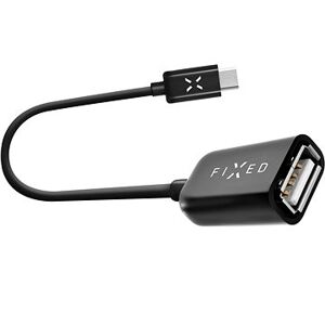 FIXED USB Type-C OTG adaptér čierny