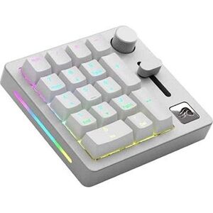 Glorious GMMK Wireless Numpad – Fox Switches, grey/white