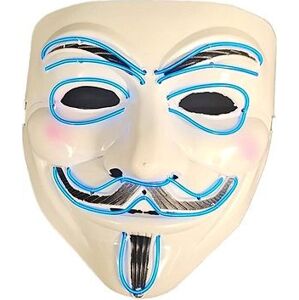 Leventi LED světelná Karnevalová maska Vendeta - Anonymous
