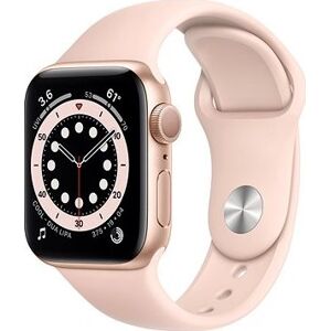 Apple Watch Series 6 40 mm Zlatý hliník s pieskovo ružovým športovým remienkom