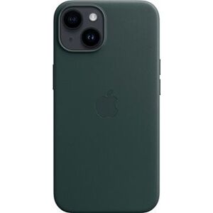 Apple iPhone 14 Kožený kryt s MagSafe píniovo zelený