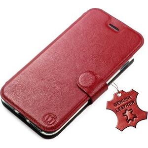 Mobiwear kožené flip pro Samsung Galaxy A33 5G - Tmavě červené