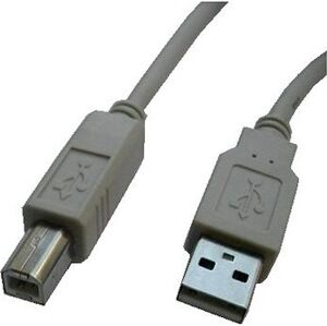 DATACOM USB 2.0 Cable 2m A-B sivý