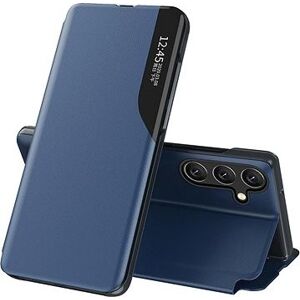 MG Eco Leather View knižkové puzdro na Samsung Galaxy A54 5G, modré