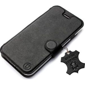 Mobiwear Kožené flip pouzdro pro OnePlus Nord 2 5G - Černé - L_BLS
