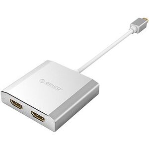 ORICO Mini DP 1.2 (M) to Dual HDMI (F) Adaptér Silver