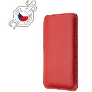 FIXED Slim Torcello vyrobené z pravej kože na Apple iPhone 12/12 Pro/13/13 Pro červené