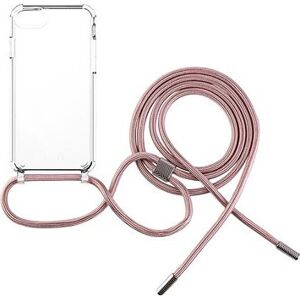 FIXED Pure Neck AntiUV s ružovou šnúrkou na krk na Apple iPhone 7/8/SE (2020/2022)