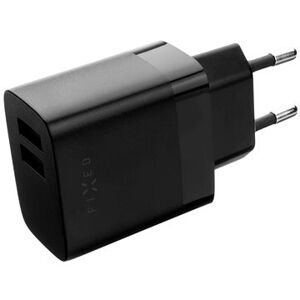 FIXED Smart Rapid Charge s 2xUSB výstupem a USB/USB-C kabelem 1m 17W bílá