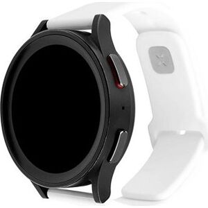 FIXED Silicone Sporty Strap s Quick Release 20 mm na smartwatch biely