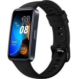 FIXED Silicone Strap na Huawei Band 8/9/10 čierny