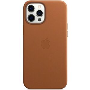 Apple iPhone 12 Pro Max Kožený kryt s MagSafe sedlovo hnedý