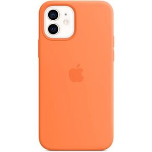 Apple iPhone 12 a 12 Pro Silikónový kryt s MagSafe kumquatovo oranžový