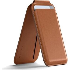 Satechi Vegan-Leather Magnetic Wallet Stand Brown