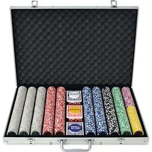 Shumee Poker sada 1000 laserových žetónov hliník