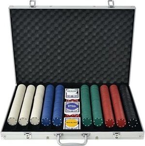 Shumee Poker súprava s 1 000 žetónmi hliník