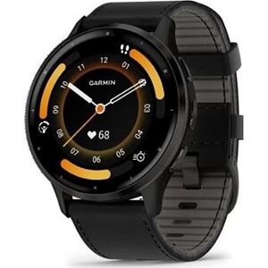 Garmin Venu 3 Slate/Black Leather Band