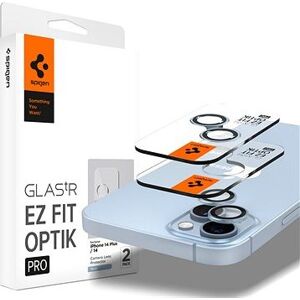 Spigen Glass EZ Fit Optik Pro 2 Pack Blue iPhone 14/iPhone 14 Plus