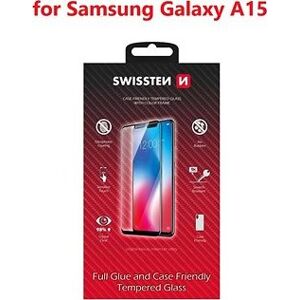 Swissten 3D Full Glue Samsung Galaxy A15 čierne