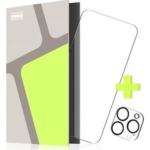 Tempered Glass Protector pre iPhone 15 Pro Max + sklo na kameru (kompatibilné s puzdrom)