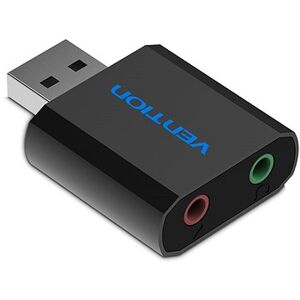 Vention USB External Sound Card Black Metal Type