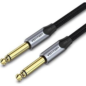 Vention Cotton Braided 6,5 mm Male to Male Audio Cable 0,5 m Gray Aluminum Alloy Type