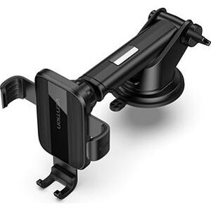 Vention Auto-Clamping Car Phone Mount With Suction Cup Black Square Type