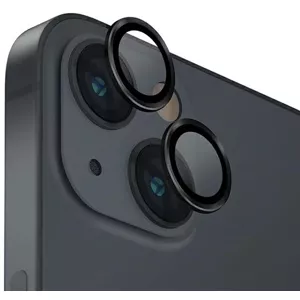 Ochranné sklo UNIQ Optix Aluminum Camera Lens Protector iPhone 14 6.1" / 14 Plus 6.7" midnight black glass for camera lens with applicator (UNIQ-IP6.1-6.7M-LENSBLK)