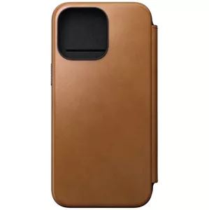 Púzdro Nomad Modern Leather Folio, english tan - iPhone 15 Pro Max (NM01634485)