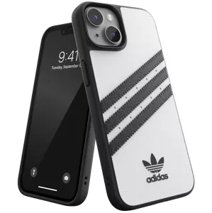 Kryt adidas OR Moulded Case PU for iPhone 14 2022 white/black (50189)