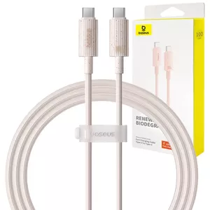 Kábel Baseus Fast Charging cable USB-C to USB-C Habitat Series 1m 100W (pink)