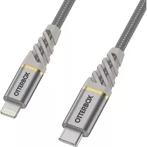 Kábel OtterBox 1m Lightning to USB-C Fast Charge Cable, Silver (78-52554)