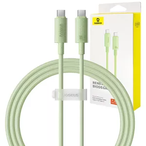 Kábel Baseus Fast Charging cable USB-C to USB-C Habitat Series 1m 100W (green)