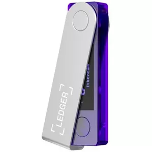 Hardwarová peňaženka Ledger Nano X Purple Transparent (LEDGERNANOXPT)