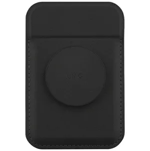 Peňaženka UNIQ Flixa magnetic card wallet with stand black MagSafe (UNIQ-FLIXA-JETBLACK)