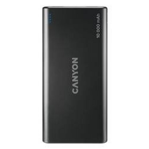 Canyon PB-108 Powerbanka, Li-Pol, 10.000 mAh Micro-USB, Lightning, Čierna