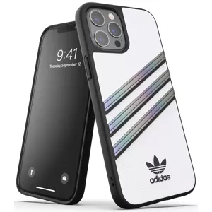 Kryt Adidas OR Moulded Case PU Woman SS21 for iPhone 12 Pro Max White/holographic (43712)