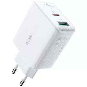 Nabíjačka Wall Charger Acefast A5 PD32W, USB + USB-C (white)