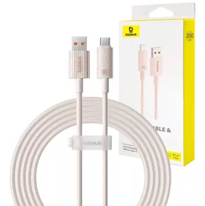 Kábel Baseus Fast Charging cable USB to USB-C Habitat Series 2m 100W (pink)