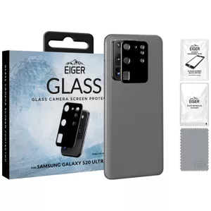 Ochranné sklo Eiger GLASS Camera Lens Protector for Samsung Galaxy S20 Ultra in Clear/Black (EGSP00605)