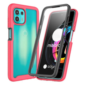 37791
DUAL Obojstranný kryt s fóliou Motorola Edge 20 Lite ružový