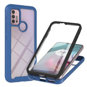 37819
DUAL Obojstranný kryt s fóliou Motorola Moto G10 / G20 / G30 modrý