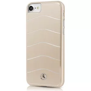 Kryt Mercedes - Apple iPhone 7 Hard Case Wave Line Aluminum - Gold (MEHCP7CUSALGO)