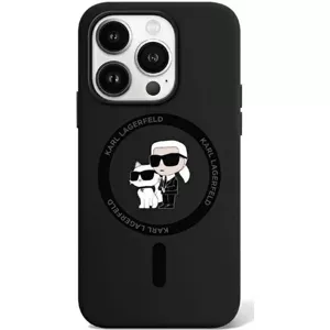 Kryt Karl Lagerfeld KLHMP15XSCMKCRHK iPhone 15 Pro Max 6.7" black hardcase Silicone Karl & Choupette Ring MagSafe (KLHMP15XSCMKCRHK)