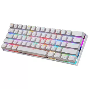 Herná klávesnica Wireless mechanical gaming keyboard Motospeed CK62 Bluetooth (white)